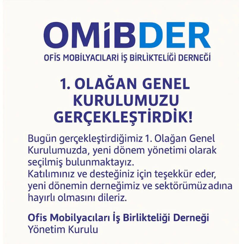 1nci Olağan Genel Kurulumuz yapıldı